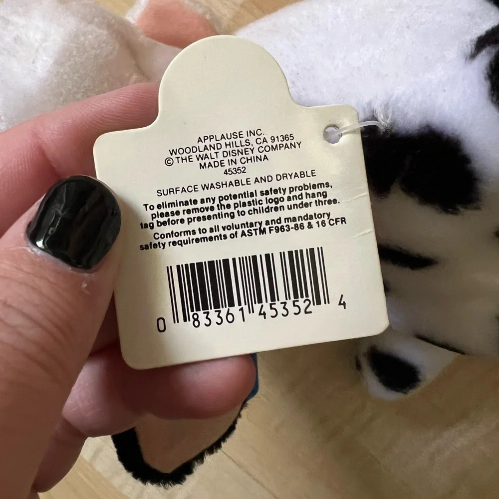 Vintage Disney 101 Dalmatians Applause small puppy plush stuffed animal‎